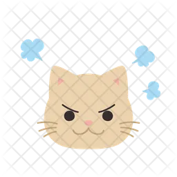 Gato bravo Emoji Ícone