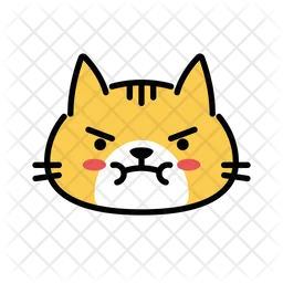 Gato bravo Emoji Ícone