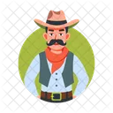 Gaucho Cowboy Character Person Icon