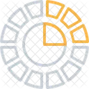 Gauge Chart Statics Icon