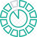 Gauge Chart Statics Icon