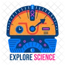 Gauge Meter Explore Science Device Icon