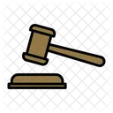 Gavel Law Judge Icon