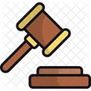 Gavel Court Law Icon