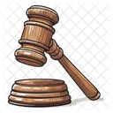 Gavel Law Hammer Icon