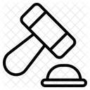 Gavel Law Hammer Icon