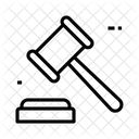 Gavel Law Hammer Icon