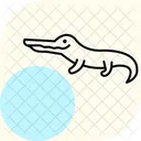 Gavial Reptile Ecailleux Icône