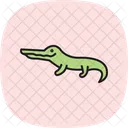 Gavial Reptil Escamoso Ícone