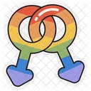Lgbtq Sticker Equal Rainbow Icon