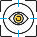 Gaze Stare Ogle Inspection Look Up Gape At Seeing Fish Eye Looking Look Peep Peek Big Concept Lens Icon