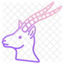 Gazelle Tier Zoo Symbol