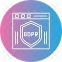 GDPR 보호 웹사이트 아이콘