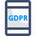 Mobile Mobilev Gdpr Mobile Data Protection Icon