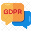 Gdpr Chat Gdpr Message Chat Security Icon