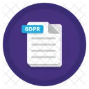 Gdpr Document Document File Icon