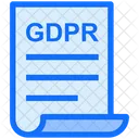 문서 파일 GDPR 아이콘