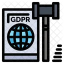 GDPR 법률  아이콘