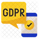 GDPR para dispositivos móveis  Ícone