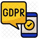 GDPR Celular Aplicativo Icon