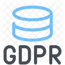 GDPR 데이터베이스 데이터 아이콘