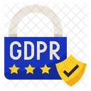 Seguridad de datos RGPD  Icono