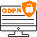 Site Gdpr Conformidade Privacidade Ícone