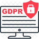 Site Gdpr Conformidade Privacidade Ícone