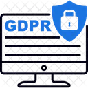 Site Gdpr Conformidade Privacidade Ícone