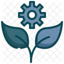 Gear Wheel Leaf Icon