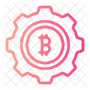 Gear Cryptocurrency Business And Finance Icon