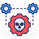 Gear Skull Malware Icon