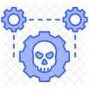 Gear Skull Malware Icon