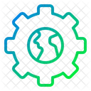 Gear Earth Cogwheel Icon