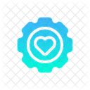 Gear Emotional Heart Icon