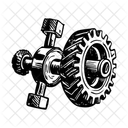 Gear Alignment Component Cogs Icon