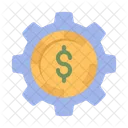 Gear dollar coin  Icon