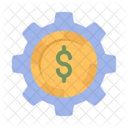 Gear dollar coin  Icon