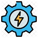 Gear Energy Bolt Icon