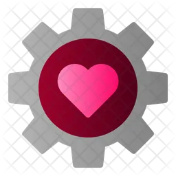 Gear Heart  Icon