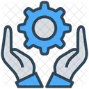 Seo Gear Hand Icon