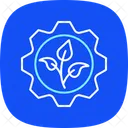 Sustainable Resource Management Blue Icon Icon