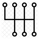 Gear Shift Pattern Icon