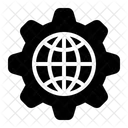 Gear Setting Globe Icon