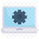 Gear in laptop  Icon