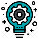 Gear Lightbulb Icon