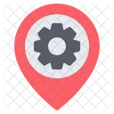 Gear Location Gear Cogwheel Icon