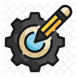 Gear Pencil  Icon