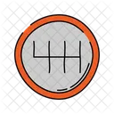 Gear shift handrawn  Icon