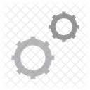 Gear Wheel Drawing Setting Work Icon